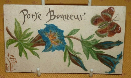 Rare cpa porte bonheur beau - porte,